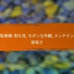 金属製書棚: 耐久性, モダンな外観, メンテナンスの容易さ
