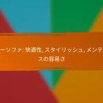 レザーソファ: 快適性, スタイリッシュ, メンテナンスの容易さ